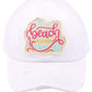 C.C DISTRESSED BEACH PLEASE PATCH PONYCAP