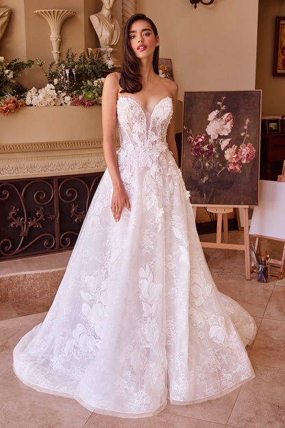 Andrea & Leo WL034 Vestido de novia de encaje corte A tipo balón
