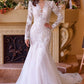 Vestido de novia de manga larga de encaje corte sirena Andrea & Leo WL036