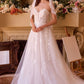 Andrea & Leo Vestido WL052 de Novia Estilo Princesa con Escote Profundo Corazón y Sin Tirantes