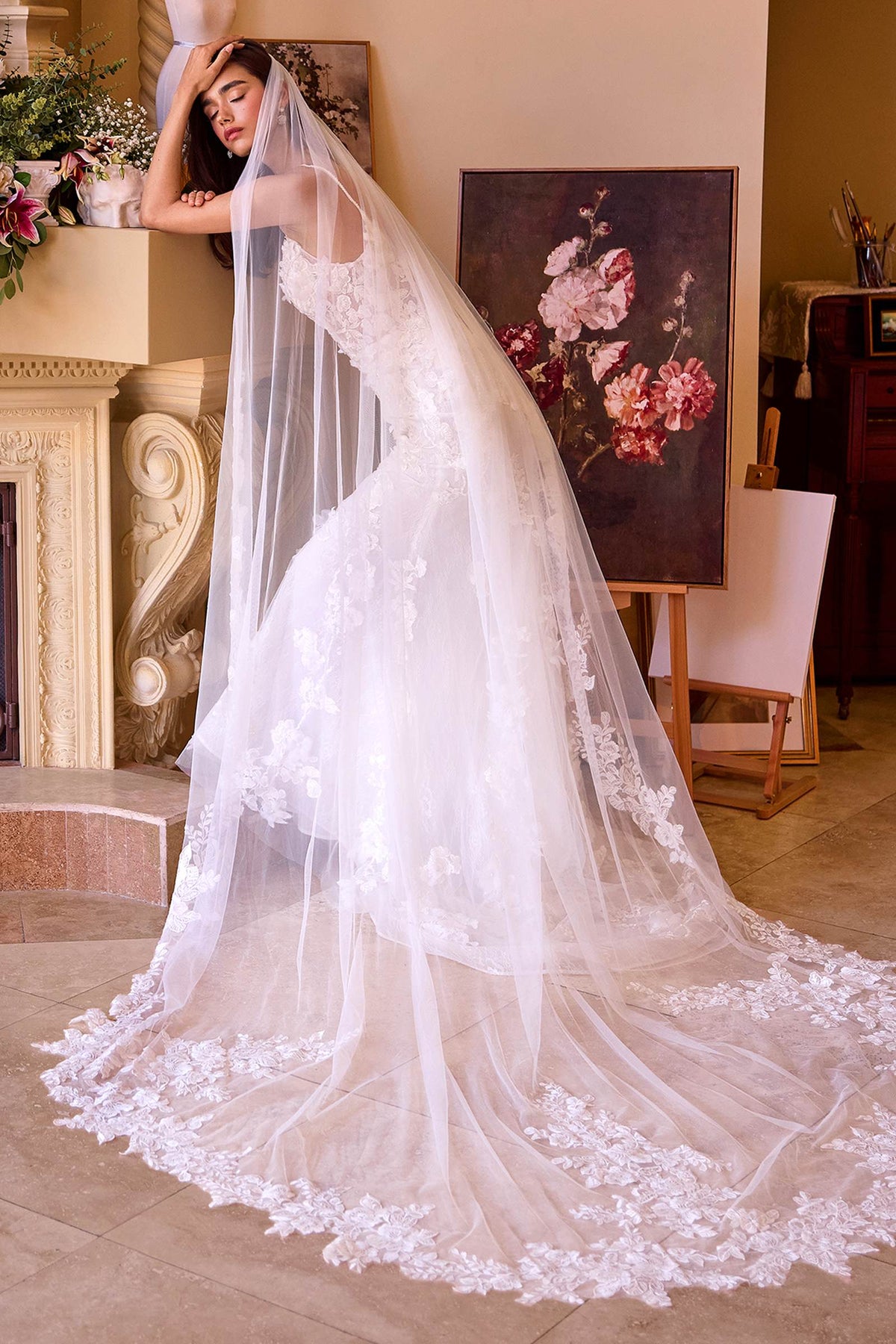 Andrea & Leo WL053 Vestido de novia ajustado de encaje