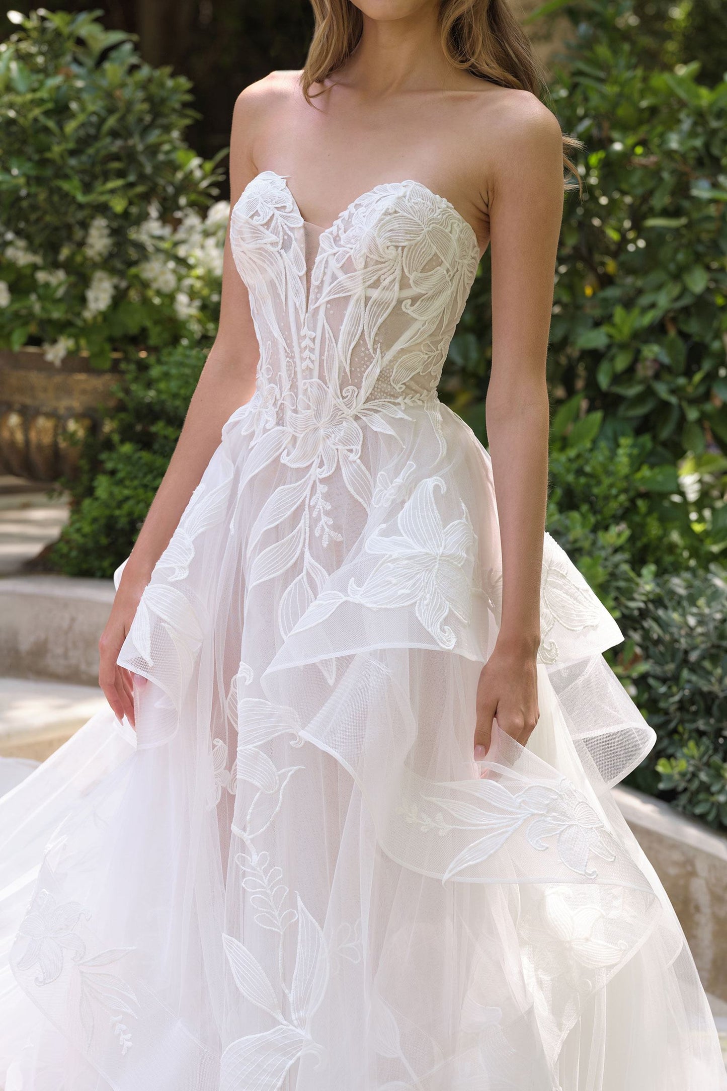 Andrea & Leo WL059 Vestido de novia de gala de corte A sin tirantes