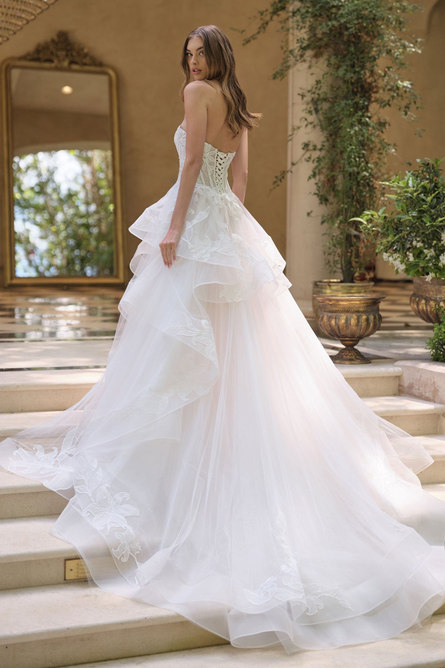 Andrea & Leo WL059 Vestido de novia de gala de corte A sin tirantes
