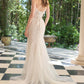 Andrea & Leo WL060 Mermaid Bridal Gown Veil Included