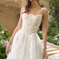 Vestido de Novia de Encaje de Corte A Escote Redondo Andrea & Leo WL069 Blanco Roto/Nude