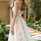 Vestido de Novia de Encaje de Corte A Escote Redondo Andrea & Leo WL069 Blanco Roto/Nude
