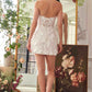 Andrea & Leo WL083 Deep Sweetheart Strapless Midi Short Bridal Dress