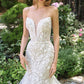 Andrea & Leo WL088 Vestido de Novia Estilo Sirena Ajustado sin Tirantes de Tul en Capas
