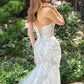 Andrea & Leo WL088 Vestido de Novia Estilo Sirena Ajustado sin Tirantes de Tul en Capas
