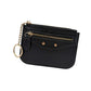 Slim Card Holder Wallet with Zipper Pocket and Heart Keyring