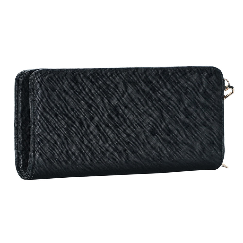 Faux Leather Zipper Wallet