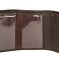 Sakkas Men's Authentic Leather Tri-Fold Wallet with 3 Id Windows with Gift Bag