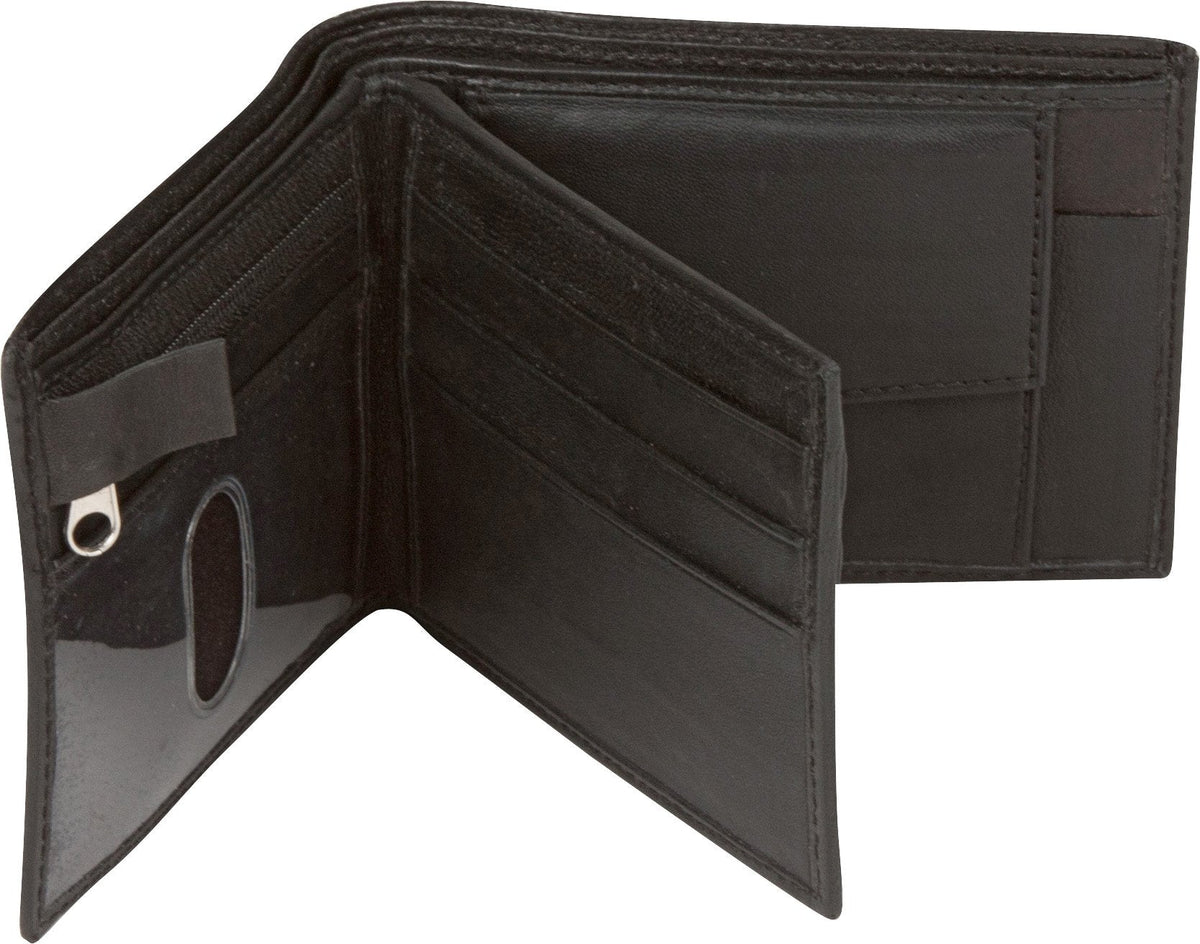 Sakkas Men's Bi-Fold Leather Wallet with 6 Card Slots/2 Coin Pkts with Gift bag