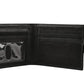 Sakkas Bifold Press Stud Mens Leather Wallet With Gift Bag