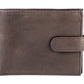 Sakkas Bifold Press Stud Mens Leather Wallet With Gift Bag