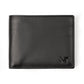 Wealth Ward Black Bi-folded Wallet