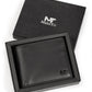 Wealth Ward Black Bi-folded Wallet