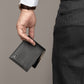 Wealth Ward Black Bi-folded Wallet