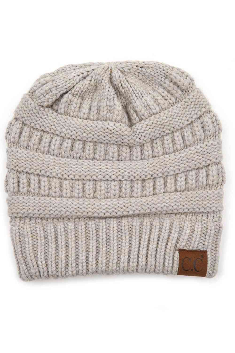C.C Soft Yarn Knit Beanie Hat