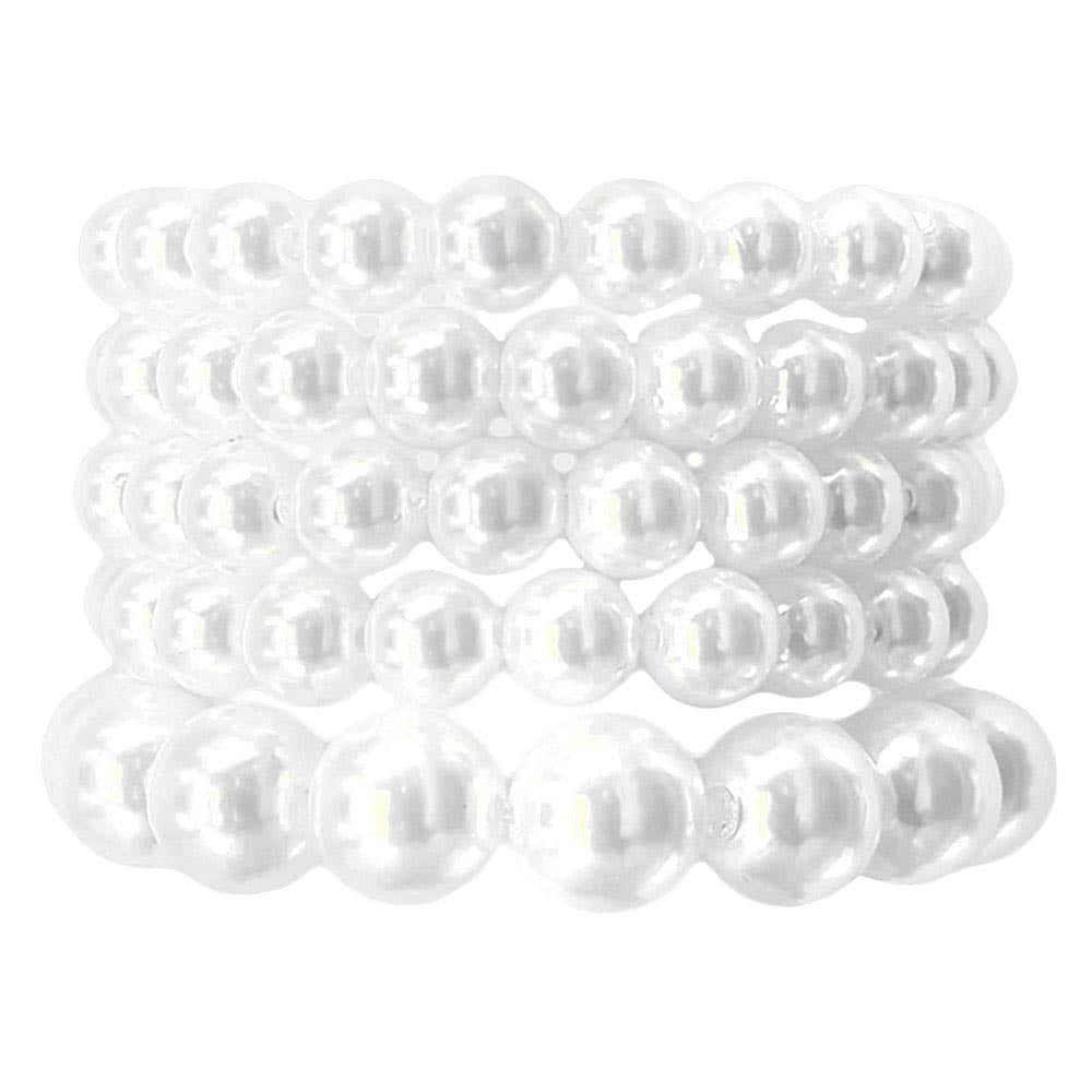 5Pcs Pearl Stretch Bracelets