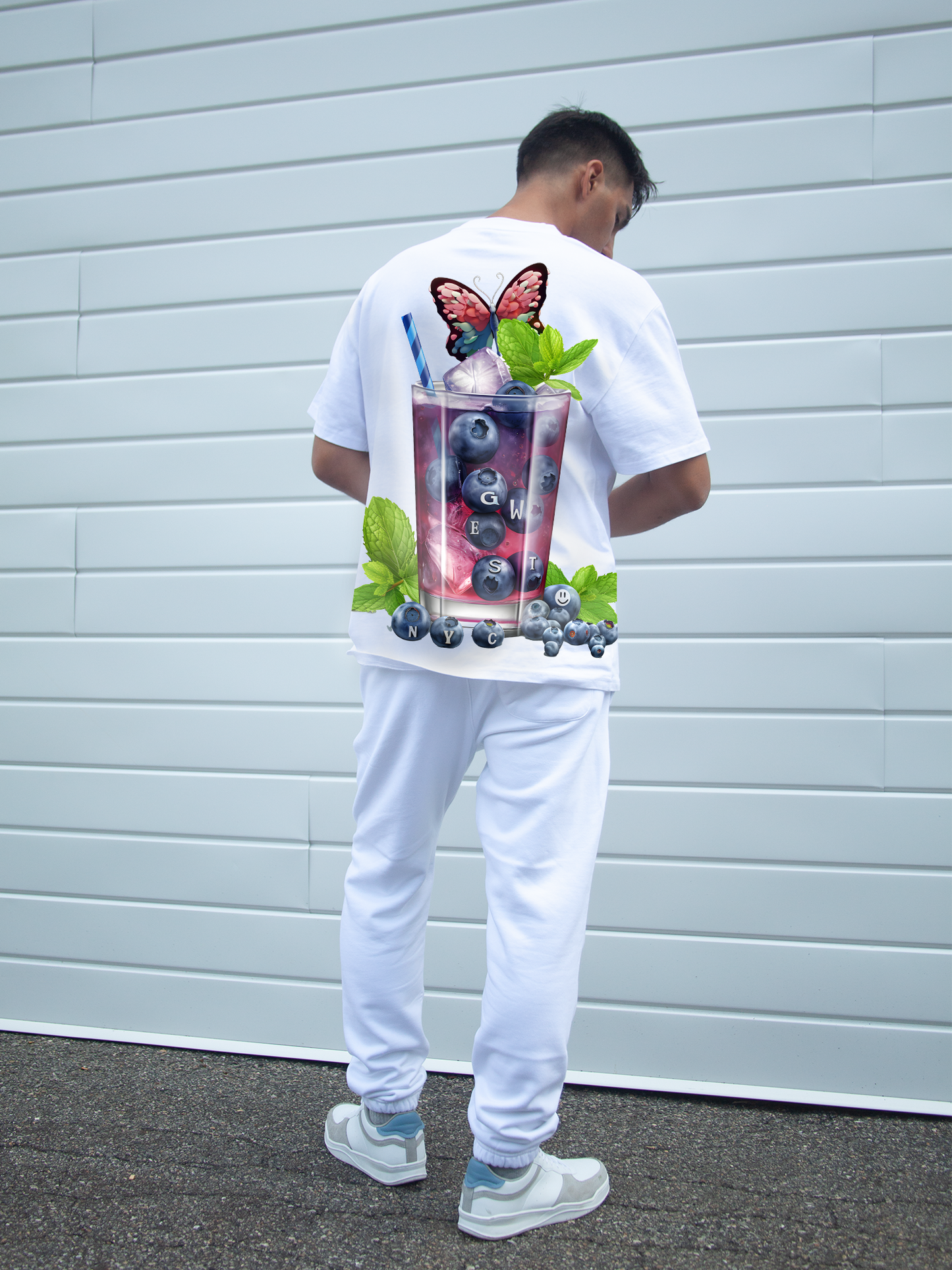 G West Mens Oversize Blueberry Mohito Tee