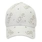 Bling Love Message Patterned Baseball Cap