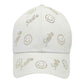 Bling Smile Message Smile Face Patterned Baseball Cap