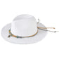 Braided Starfish Band Frayed Straw Summer Sun Hat