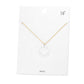 Fashionable Brass Metal Smile Pendant Necklace