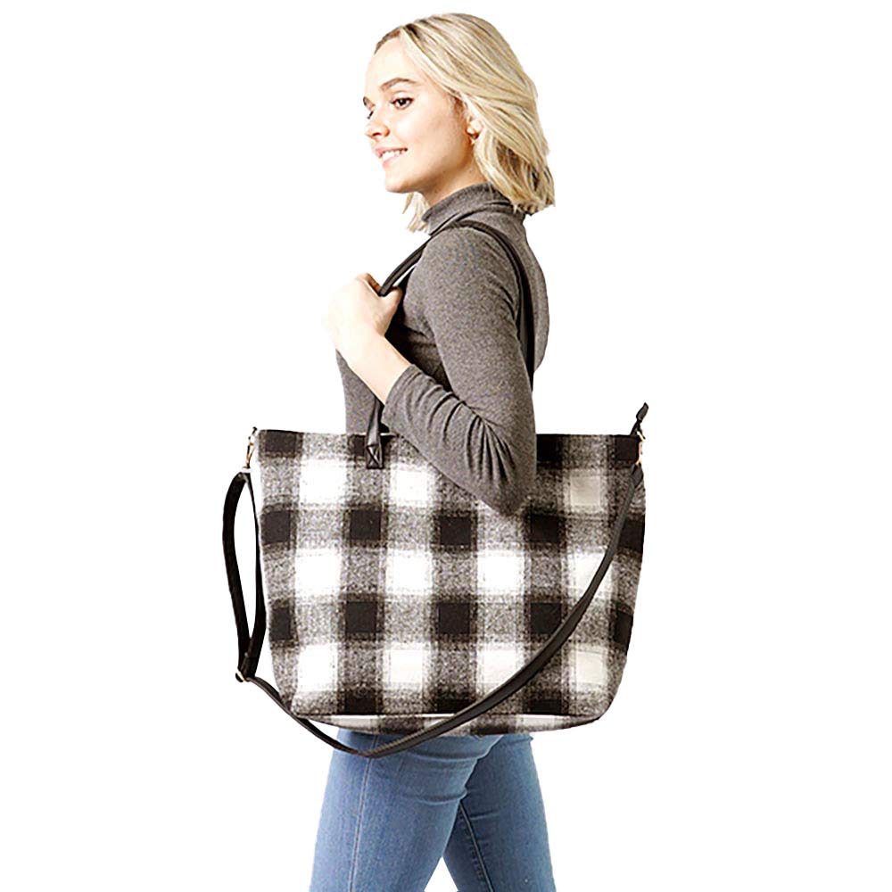 Buffalo Check Weekend Tote Bag
