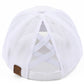 C.C BE YOURSELF Patch Criss-cross Pony Cap