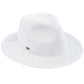 C.C Women's Lurex Paper Straw Panama Sun Hat