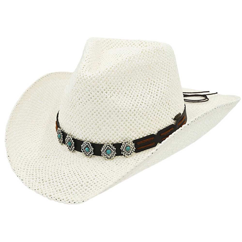 C.C Turquoise Charm Trim Cowboy Hat