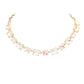 Women's Cushion Square Stone Link Evening Necklace