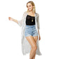 Dream Catcher Lace Long Cover Up Kimono Poncho