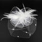 Feather Mesh Flower Fascinator Headband