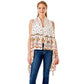 Flower Pattern Print Cover Up Vest