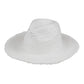 Frayed Solid Straw Sun Hat