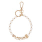 Mama Message Heart Bear Pointed Precious Key Chain Bracelet