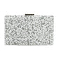 Mother of Pearl Cluster Clutch Crossbody Bag
