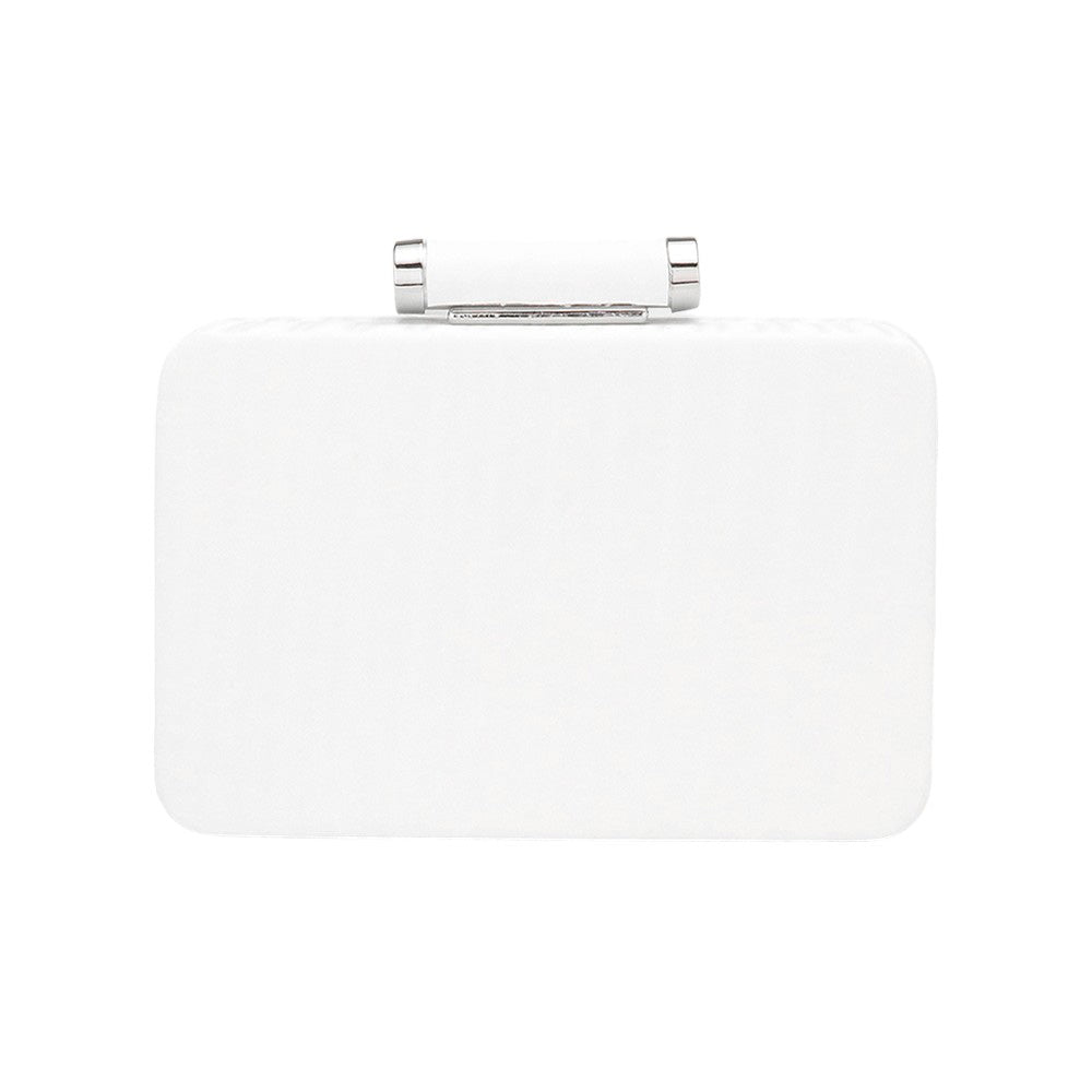 Solid Embossed Clutch Crossbody Bag