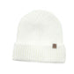 Solid Ribbed Cuff Beanie Hat