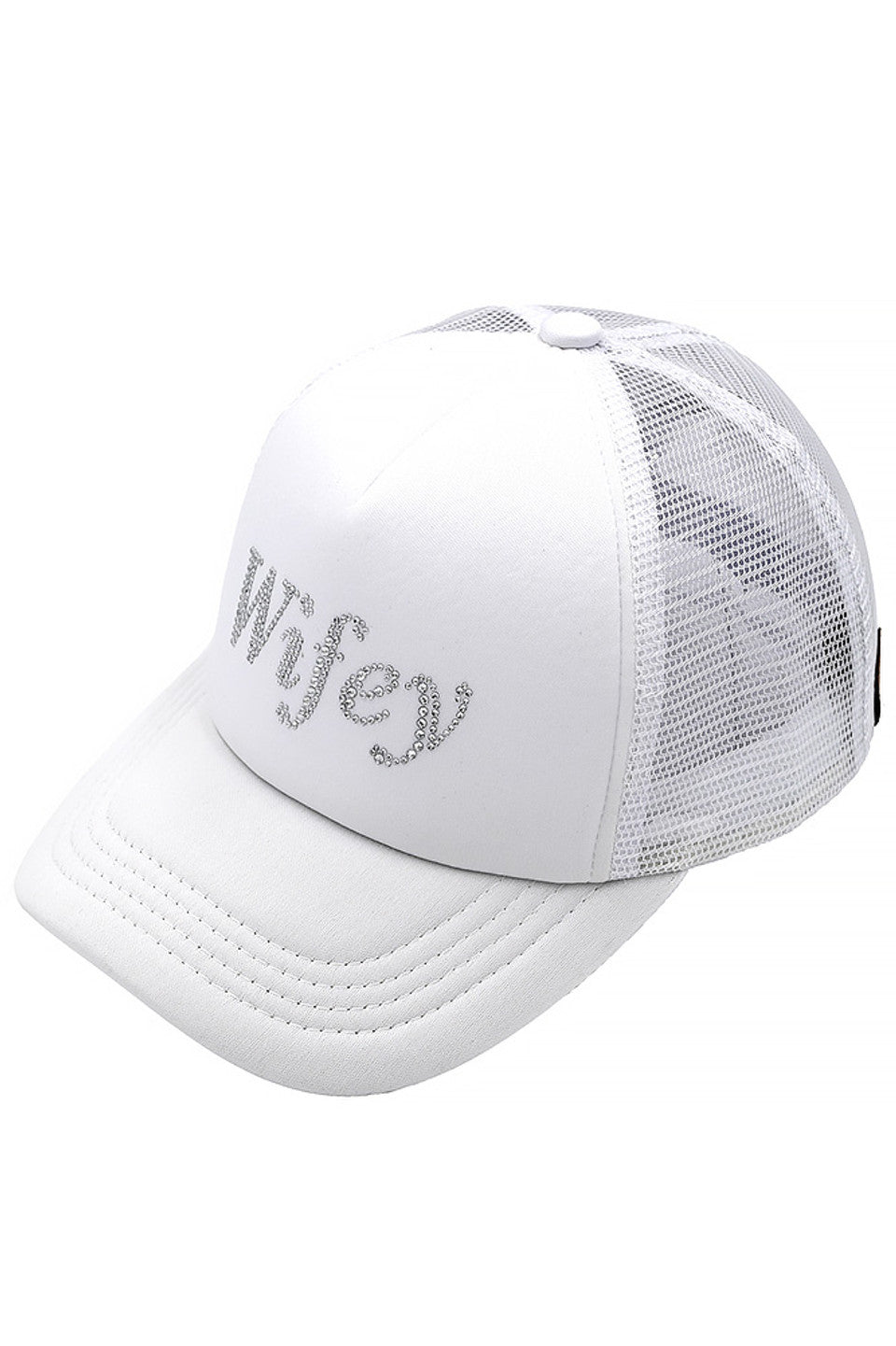 C.C WIFEY Rhinestones Trucker Cap