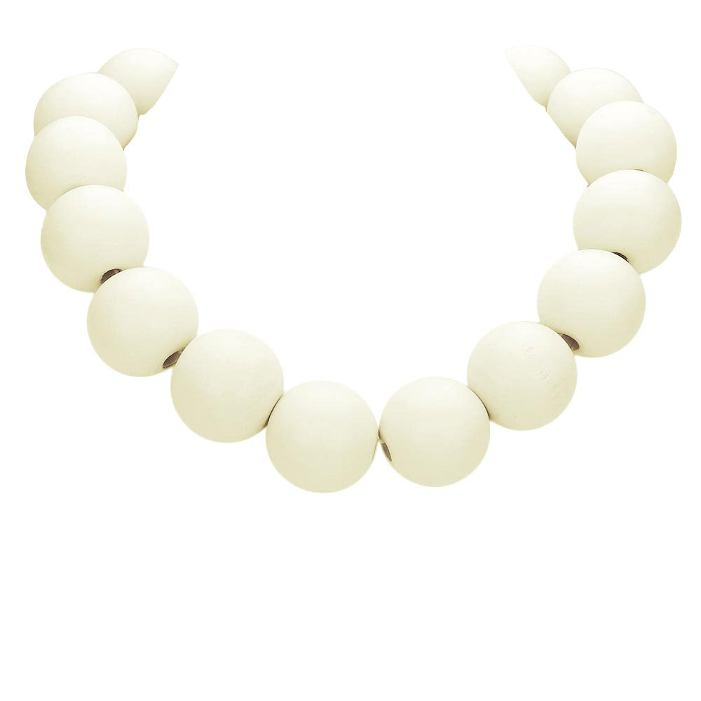 Wood Ball Necklace