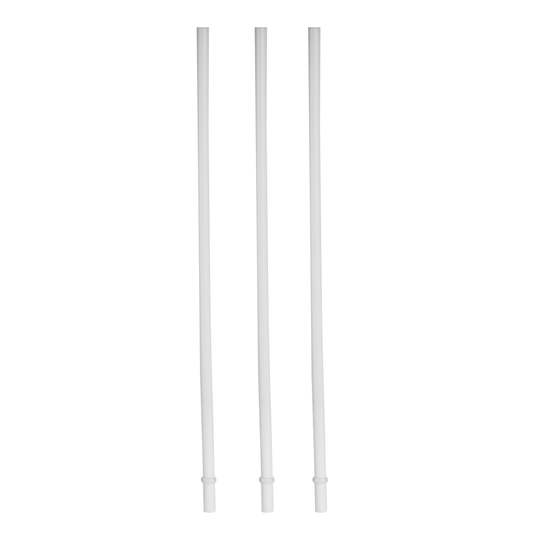 Popote de plástico blanco para vasos de 40 oz y 32 oz
