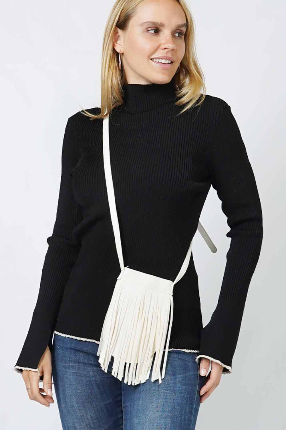 Fringe Mini Crossbody Bag