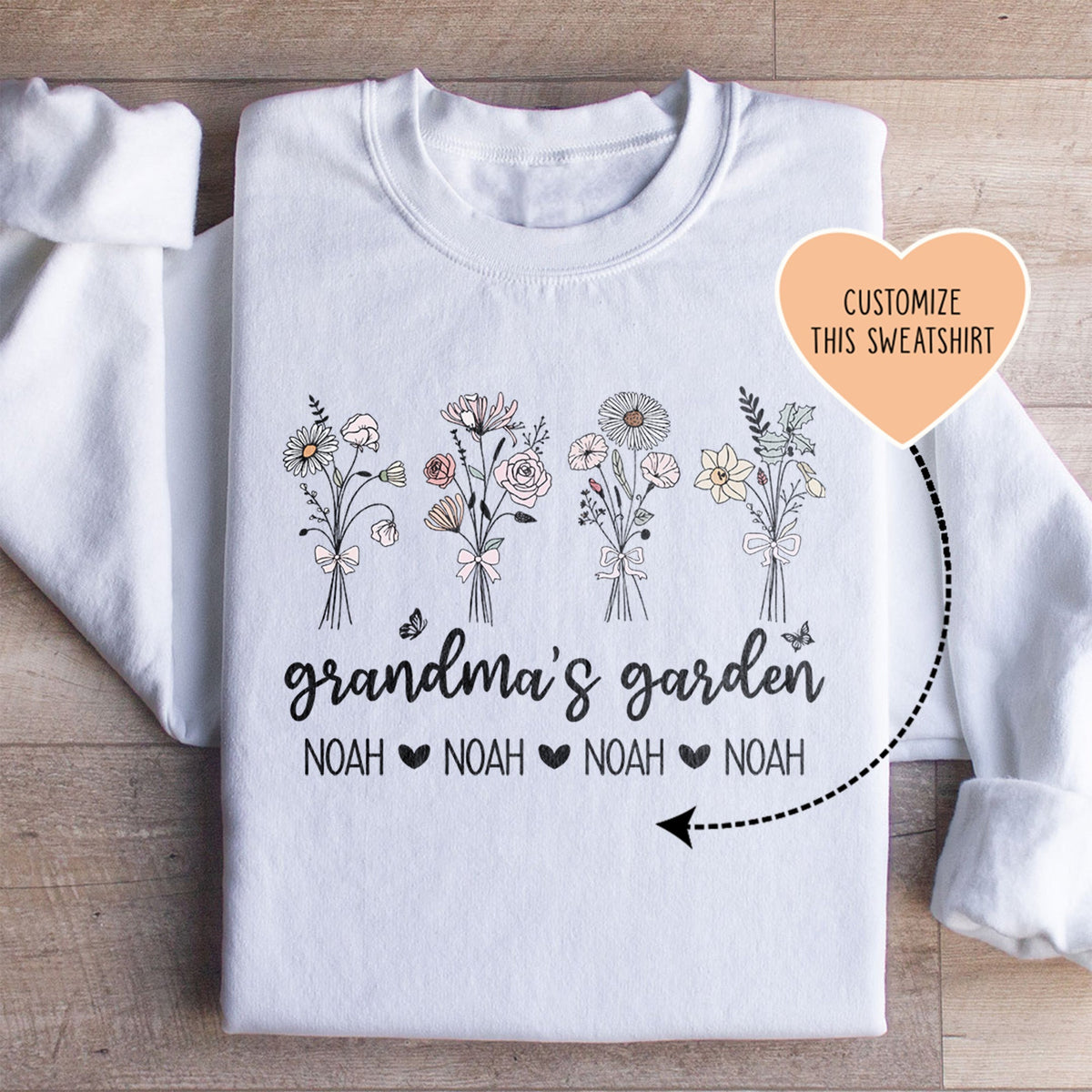 Personalized Grandma's Garden