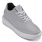 CALTO - X1648 - 2.8 Inches Taller (Pewter Grey) - Lightweight Sneakers