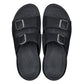 CALTO - X1660 - 2 Inches Taller (Black Buckle) - Dual Adjustable Buckle Sandal