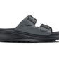 CALTO - X1661 - 2 Inches Taller (Iron Grey Buckle) - Dual Adjustable Buckle Sandals